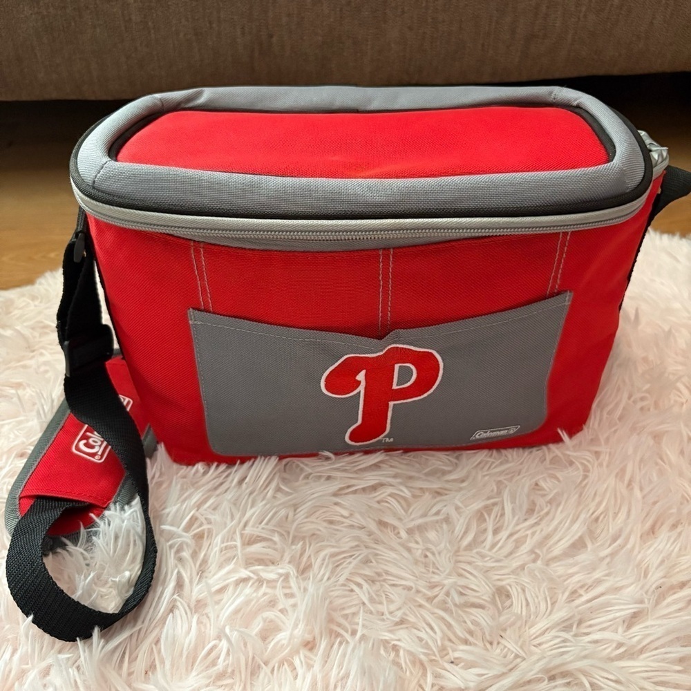 Coleman Philadelphia Phillies Can Halftime Cooler Red MLB Baseball